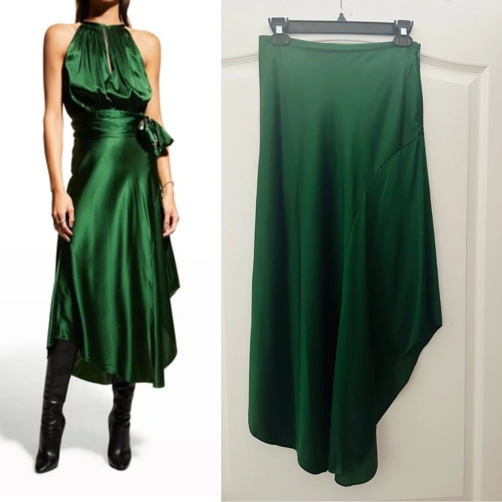 Robert Graham Deep Green midi skirt 2